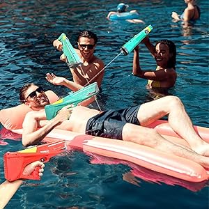 Luxe Cart Automatic water gun auto powerful water gun for adult and kids, gun 39ft range , holi water gun
