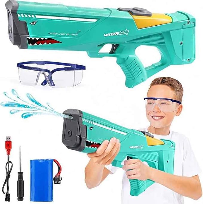 Luxe Cart Automatic water gun auto powerful water gun for adult and kids, gun 39ft range , holi water gun