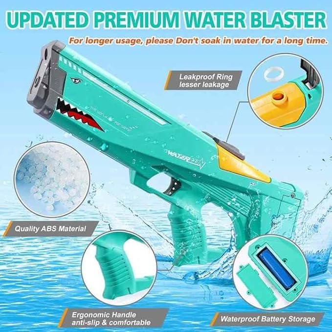 Luxe Cart Automatic water gun auto powerful water gun for adult and kids, gun 39ft range , holi water gun