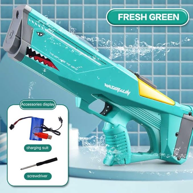 Luxe Cart Automatic water gun auto powerful water gun for adult and kids, gun 39ft range , holi water gun