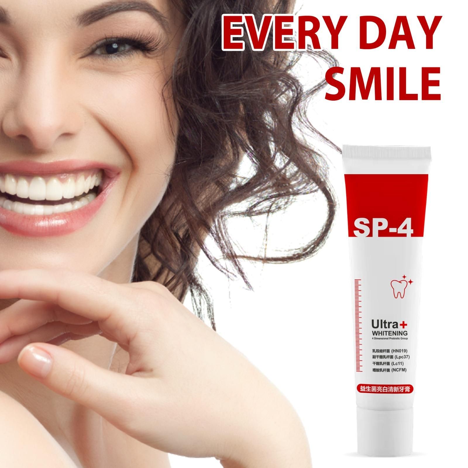 SP 4 Ultra Brightening Toothpaste Advanced Whitening Formula for Stain Removal and Enamel Protection 50g
