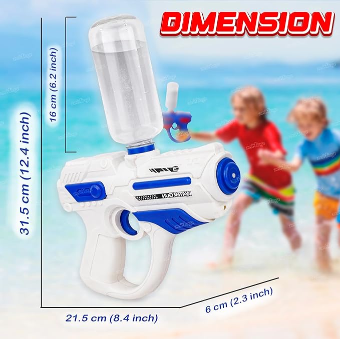 Luxe CartHoli Pichkari Water Gun for Kids Electric Pichkari Water Gun with Rechargeable Battery USB Charging for Boys and Girls