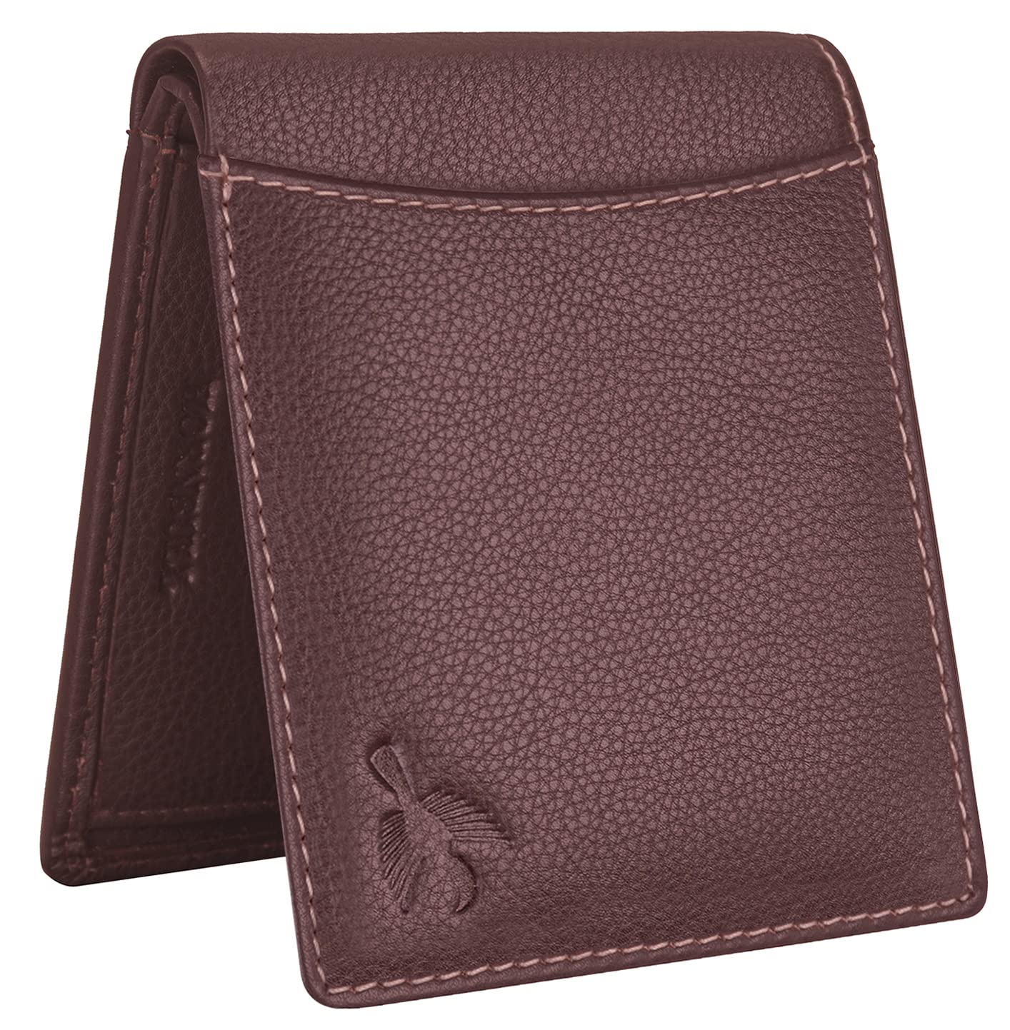 Brown Mens Leather Wallet, Keyring & Pen Combo Gift Set for Men | Wallet Men Leather Branded for valentine