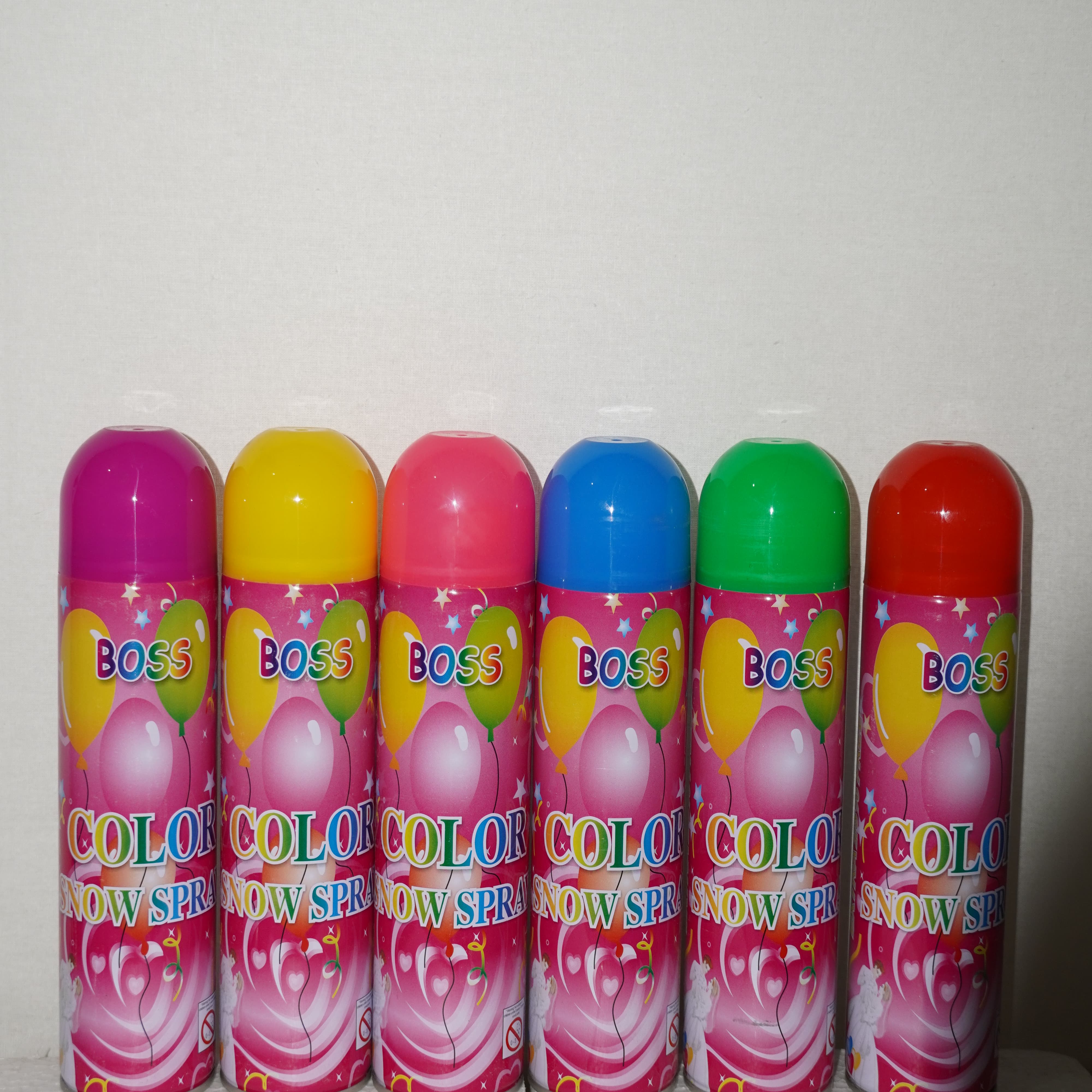 Organic Holi Snow Colour Spray Multicolour for (Pack of 5) 100% Netural Herbal Rangoli Gulal | Non Toxic and Skin Friendly Holi Colour Spray | Assorted Colour