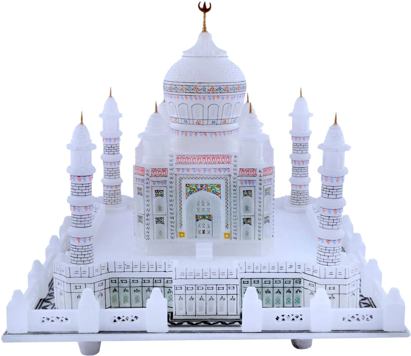 Valentines day gift for girls Tajmahal gift LoveValentine gifts valentines gift for boyfriend, Girlfriend Women Gifts for Wife Gifts For Husband Gifts for Lover Marble gift piece Decorative Showpiece - 15 cm  (Marble, White)