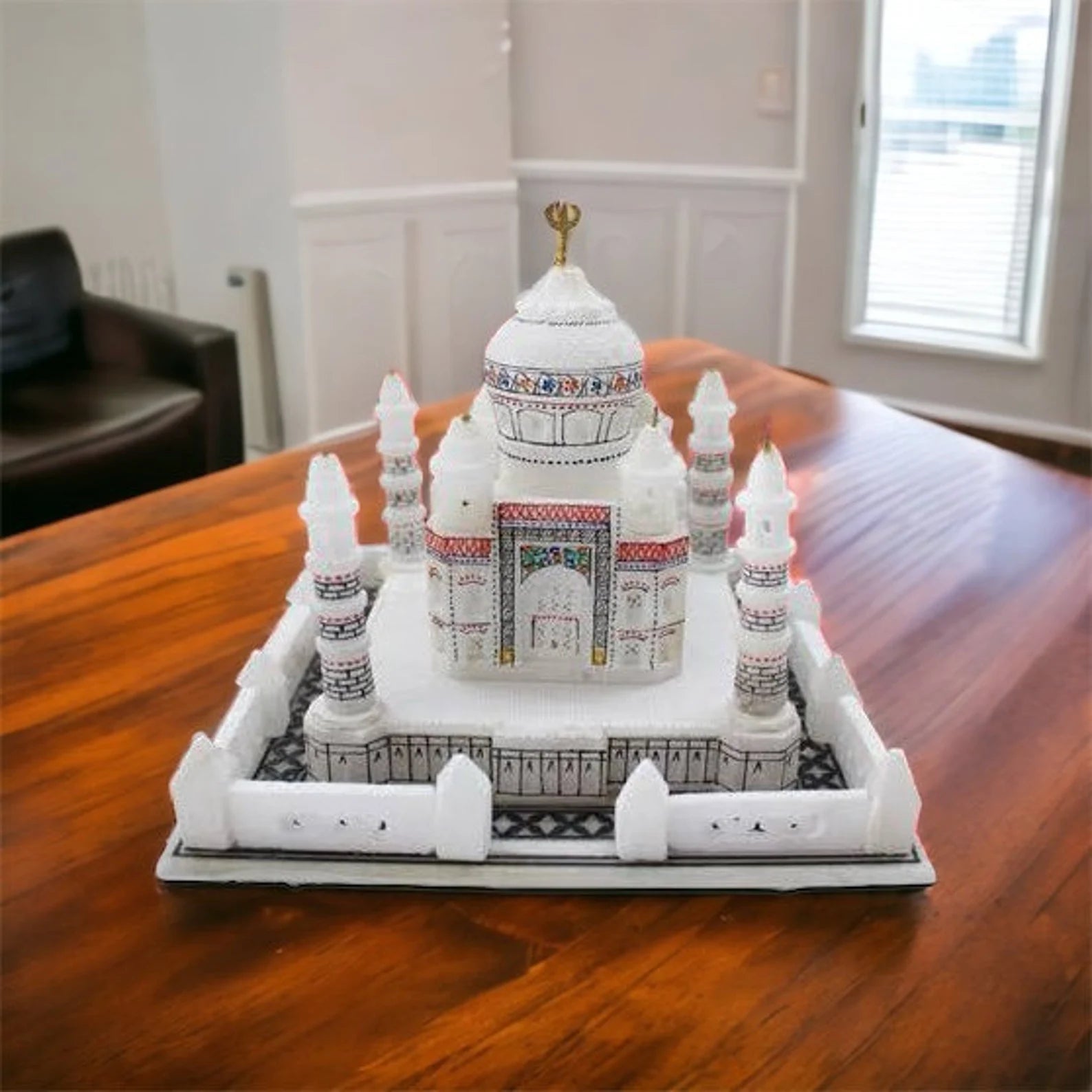 Valentines day gift for girls Tajmahal gift LoveValentine gifts valentines gift for boyfriend, Girlfriend Women Gifts for Wife Gifts For Husband Gifts for Lover Marble gift piece Decorative Showpiece - 15 cm  (Marble, White)